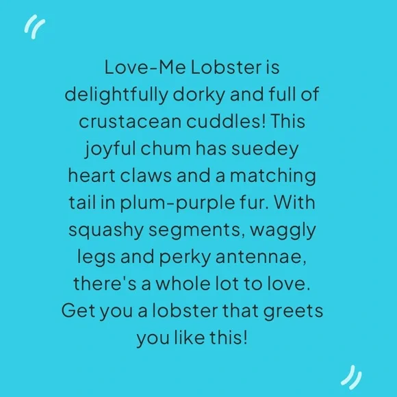 Amuseables Love Me Lobster Jellycat - Picture 5 of 5